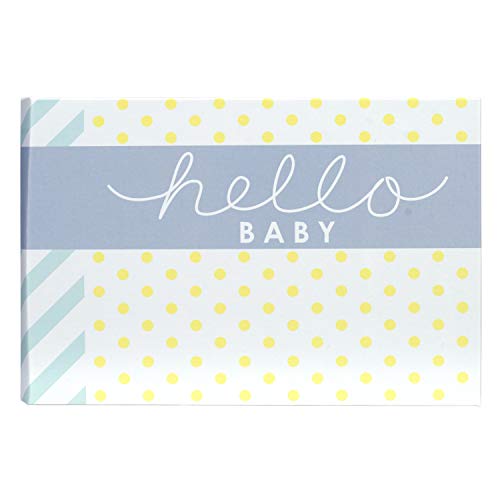 Malden International Designs Hello Baby Photo Album, 40-4×6, White