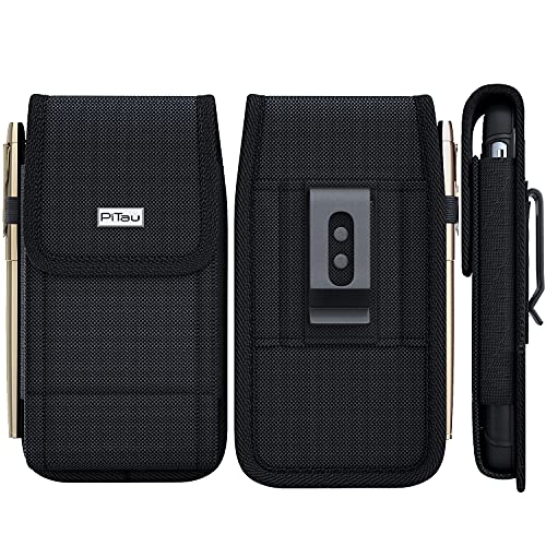 PiTau Belt Holster Case Designed for Samsung Galaxy S7/ S8/ J3V/ J3/ A10e/ A01/ S10e Cell Phone Holster Rugged Nylon Belt Case with Belt Clip Pouch Compatible with Otterbox Commuter on- Black | The Storepaperoomates Retail Market - Fast Affordable Shopping