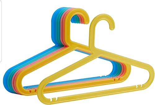 Ikea BAGIS Children’s coat-hanger, assorted colors- (24 Pack) by BAGIS