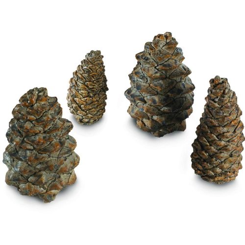Peterson Gas Logs Decorative Ceramic Pine Cones In Assorted Sizes – Set Of 4 by Peterson Real Fyre