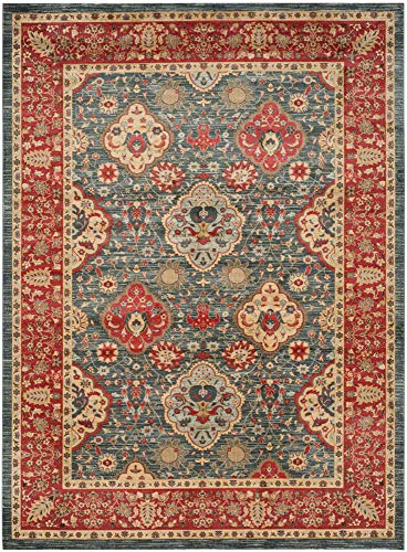 SAFAVIEH Mahal Collection 8′ x 11′ Navy / Red MAH655C Traditional Oriental Non-Shedding Living Room Bedroom Dining Home Office Area Rug