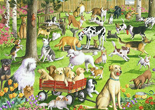 Ravensburger at The Dog Park Large Format 500 Piece Jigsaw Puzzle for Adults – Every Piece is Unique, Softclick Technology Means Pieces Fit Together Perfectly