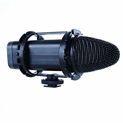 Movo XY Stereo Condenser Video Microphone for Nikon D7100, D7000, D5500, D5300, D5200, D3300, D3200, D810, D800, D750, D610, D500, D90, D5, D4, D4S, D3X, DF DSLR Cameras