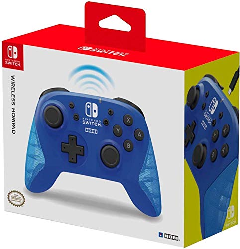 Nintendo Switch Wireless HORIPAD (Blue) by HORI – Officially Licensed by Nintendo