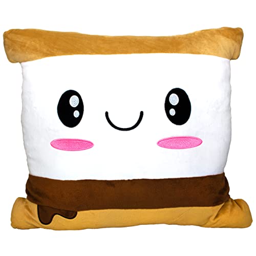 Scentco Smillows – Scented Stuffed Plush Pillows (S’Mores Marshmallow) – Accent, Throw, Decorative Pillows – Kids Room Decor, Gift for Kids