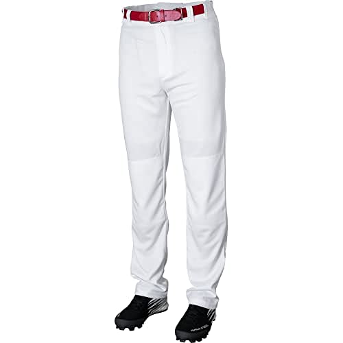 Rawlings mens Straight Rawlings Men s Semi Relaxed Pants Medium White, White, Medium US