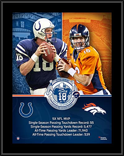 Peyton Manning Denver Broncos/Indianapolis Colts 10.5″ x 13″ Sublimated Retirement Collage Plaque – NFL Player Plaques and Collages
