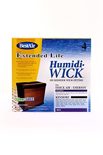 BestAir ES12 Kenmore 14911 / Emerson HDC-12 Replacement Wick Filter – 8 Filters