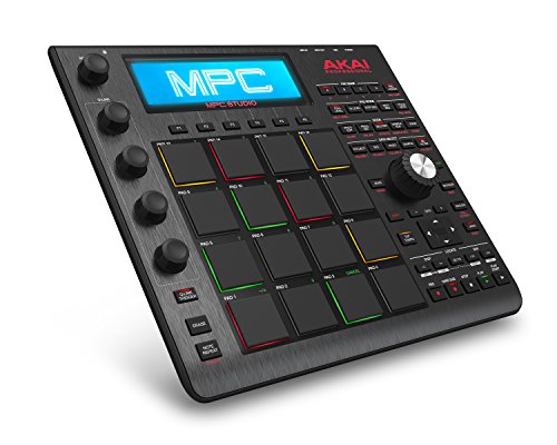Akai Professional MPC Studio Black | Ultra-Portable MPC With MPC Software (Download), USB Power, LCD Screen, Touch Sensitive Encoders, Brushed Aluminium Body & Data Dial