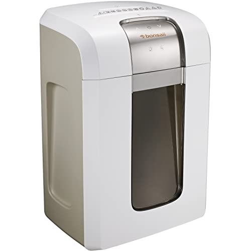 Bonsaii 4S30 10-Sheet Micro Cut 240 Minutes Continuous Running Time Paper Shredder with 7.9 Gallons Wastebasket