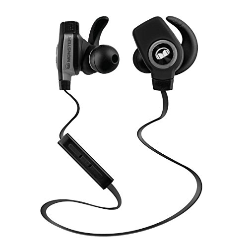 Monster Isport Superslim Bluetooth Wireless in-Ear Headphones – Black, Model:MH ISRT WLS IE BK BT WW