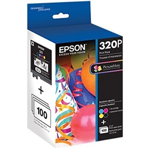 EPSON T320 Standard Capacity Magenta (T320P) for Select Epson PictureMate Printers ,Black