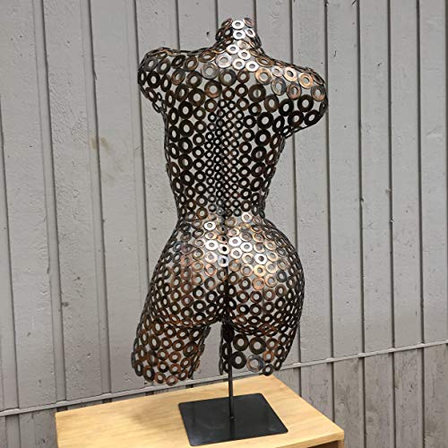 Metal Torso Metal Wall art Abstract Nude Sculpture Home Decor by Holly Lentz