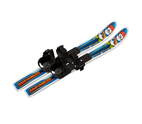 Whitewoods Snowman 70cm Cross Country Backyard Ski Set, Ages 2-4, No Poles