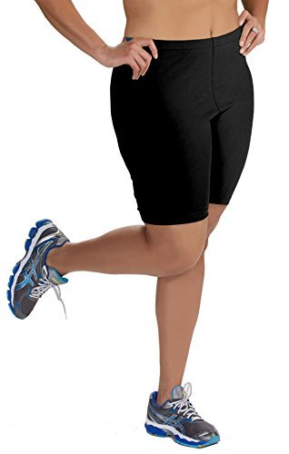 Popular Bike Shorts Women Plus Size – Soft Cotton Biker Shorts. Great Gym, Workout, Running, Yoga Shorts Black 3X