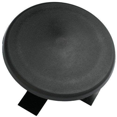 3-3/4″ Round Light Pole Top Cap- Black Plastic