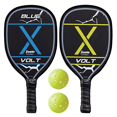 Franklin Sports Pickleball Paddle and Ball Set – Wooden Pickleball Rackets + Pickleballs – 2 Players – USA Pickleball (USAPA) Approved