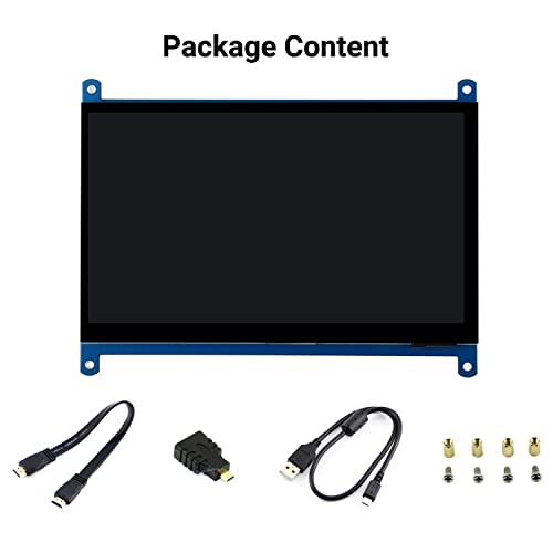 waveshare 7inch Capacitive Touch Screen LCD Compatible with Raspberry Pi 4B/3B+/3A+/2B/B+/A+/Zero/Zero W/WH/Zero 2W CM3+/4 1024×600 Resolution HDMI IPS Low Power Consumption Supports Windows | The Storepaperoomates Retail Market - Fast Affordable Shopping