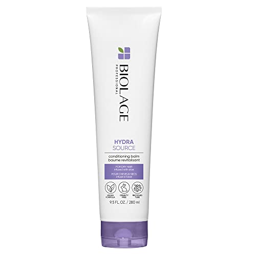 Biolage Hydrasource Conditioning Balm | Hydrates, Nourishes & Detangles Dry Hair | Sulfate-Free | For Medium To Coarse Hair | 9.5 Fl. Oz