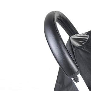 Handle Sleeve Cover for Babyzen YOYO2 / YOYO+ Strollers, Artificial Leather Black