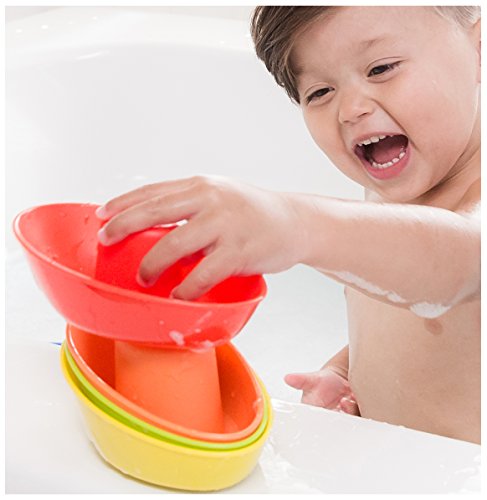 Nuby 5-Pack Stacking Bath Boats