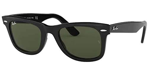 Ray-Ban Wayfarer Sunglasses,54mm,Black/Crystal Green