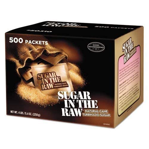 Sugar in the Raw – Sugar Packets, Raw Sugar, 0.18 oz Packets, 500 per Carton 827749 (DMi CT by Sugar in the Raw