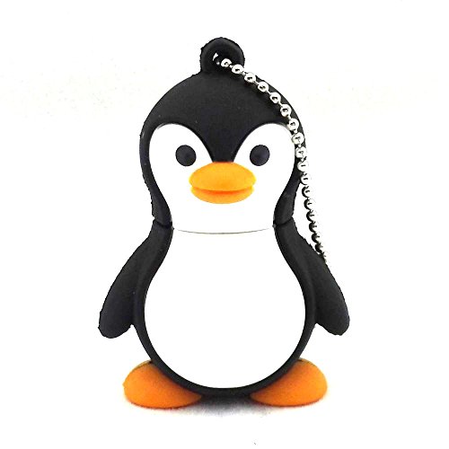 Aneew Pendrive 32GB Penguin Cartoon Animal USB Flash Drive Memory Thumb Stick U Disk