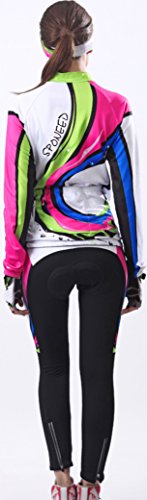 sponeed Women’s Cycle Jersey Bike Clothing Gel Padded Racing Long Sleeve Size L US Multi | The Storepaperoomates Retail Market - Fast Affordable Shopping