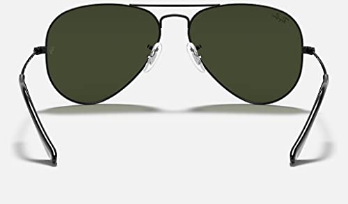 Ray-Ban RB3025 L2823 Black/G-15 Green Metal Aviator Sunglasses For Men For Women + BUNDLE with Designer iWear Complimentary Care Kit | The Storepaperoomates Retail Market - Fast Affordable Shopping
