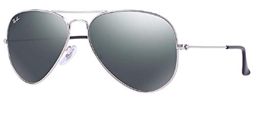 Ray-Ban RB3025 AVIATOR LARGE METAL 003/40 62M Silver/Gray Mirror Aviator Sunglasses For Men For Women+ BUNDLE with Designer iWear Complimentary Care Kit