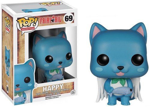 Funko POP Anime: Fairy Tail Happy Action Figure, 3.75 inches