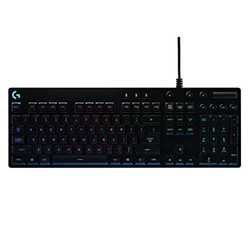 Logitech G810 Orion Spectrum RGB Mechanical Gaming Keyboard – Easy-Access Media Control, Backlit Multicolor LED, Romer-G Mechanical Key Switches