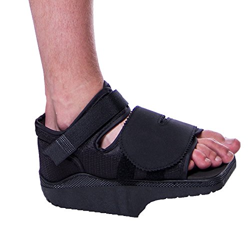 Forefoot Off-Loading Healing Shoe – Non-Weight Bearing Medical Boot for Diabeti Ulcer Protection, Metatarsalgia Pain, Post Bunion, Mallet or Hammer Toe Surgery (L)