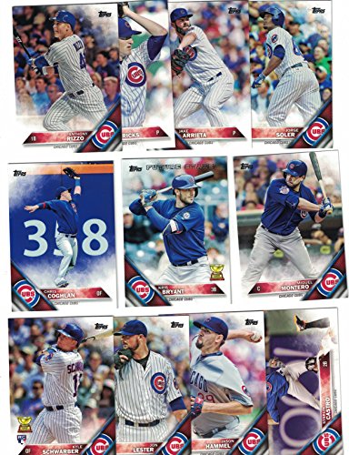 Chicago Cubs / Complete 2016 Topps Series 1 & 2 Baseball Team Set! With Kris Bryant!