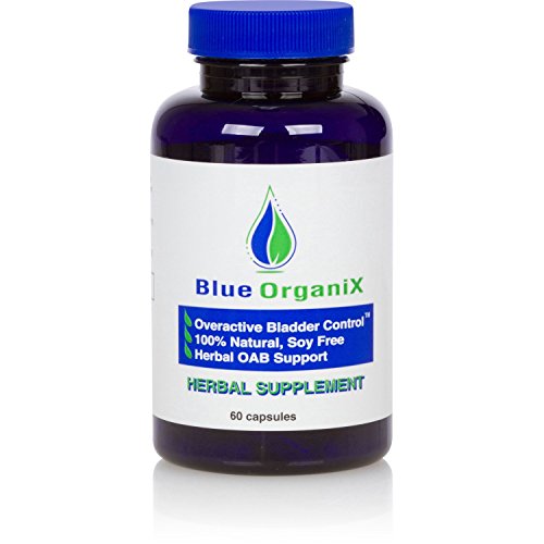 Blue Organix Overactive Bladder Control Pills for Women and Men, Frequent Urination, Overactive Bladder Supplement for Nocturia or Urinary Incontinence, Natural and Soy Free