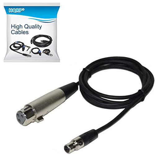 HQRP 4-Pin Mini Connector (TA4F) to XLR(F) Connector Microphone Adapter Cable Compatible with Shure WA310 Replacement