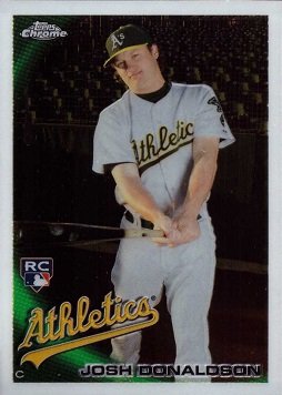 2010 Topps Chrome Baseball #191 Josh Donaldson Rookie Card