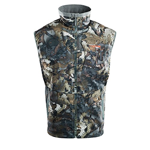 Sitka Men’s Hunting Water-Repellent Camo Gear Dakota Vest, Optifade Timber, X-Large