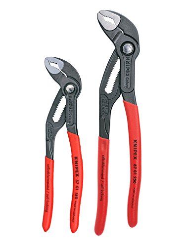 KNIPEX Tools – 2 Piece Cobra Pliers Set (87 01 180 & 87 01 250) (003120V01US)