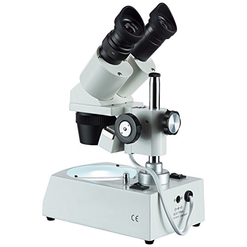 AmScope SE306-PY-LED-DK 20X-60X LED Cordless Stereo Microscope w/Top & Bottom Brightfield and Darkfield Illumination System | The Storepaperoomates Retail Market - Fast Affordable Shopping