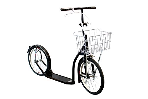 Amish-Made Deluxe Kick Scooter Bike – 16″ Wheel (Black)