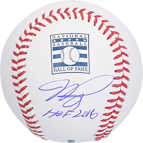 Mike Piazza New York Mets Autographed Hall of Fame Logo Baseball with HOF 16 Inscription – Autographed Baseballs