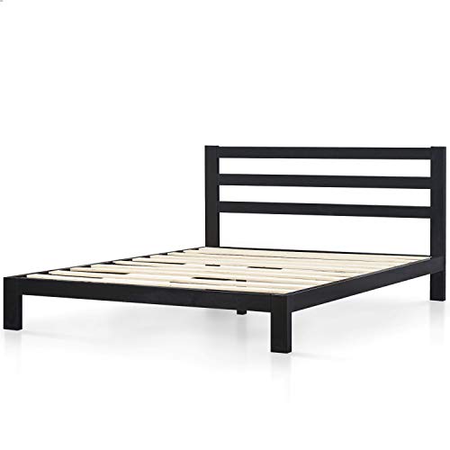 ZINUS Arnav Metal Platform Bed Frame with Headboard / Wood Slat Support / No Box Spring Needed / Easy Assembly, Queen