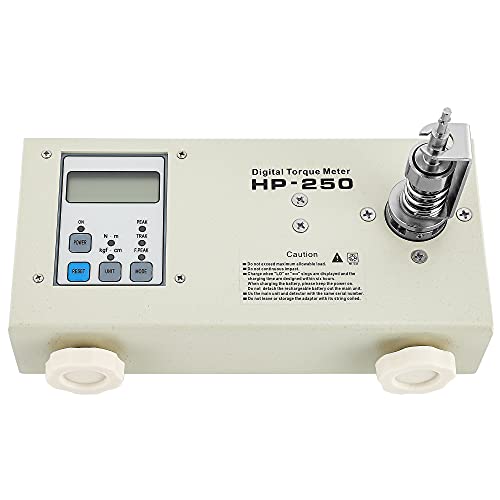 Huanyu Digital Torque Meter Portable Torsion Meter Screw Driver Wrench Measure Tester Torque testing instrument With Calibration Certificate HP-250 Accessory A+B