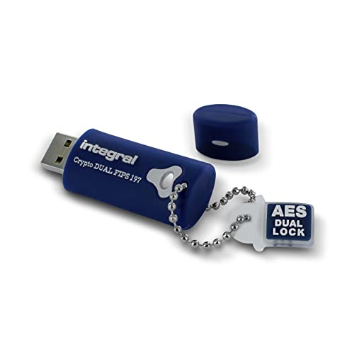 Integral 4GB Crypto Dual FIPS 197 Encrypted USB3.0 Flash Drive (AES 256-bit Hardware Encryption)