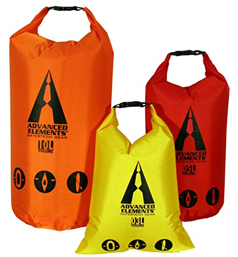 Advanced Elements Pack Lite Roll Top Dry Bag (Set of 3), Multi, One Size, (AE3506)