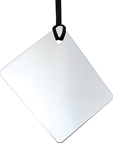 Mirror On A Rope ReflectX Travel Shower Mirror – Light and Durable – Made in The U.S.A. – Shatterproof – Easily Eliminate Fog and Shadows for a Clear Fog Free Reflection. (unclad)