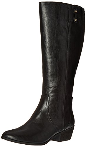 Dr. Scholl’s Shoes Women’s Brilliance Wide Calf Riding Boot, Black, 7 M US