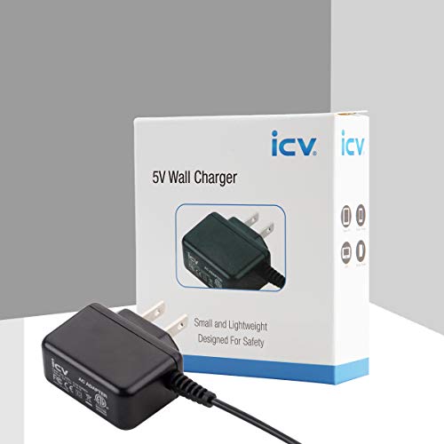 icv Micro USB Wall Charger 5V 2A Power Adapter with US Plug and Fixed Micro Cable for Samsung Galaxy S6 S5 S4 S3 S2 Si9003,S5820 N7100 Note3 Note4 Black | The Storepaperoomates Retail Market - Fast Affordable Shopping